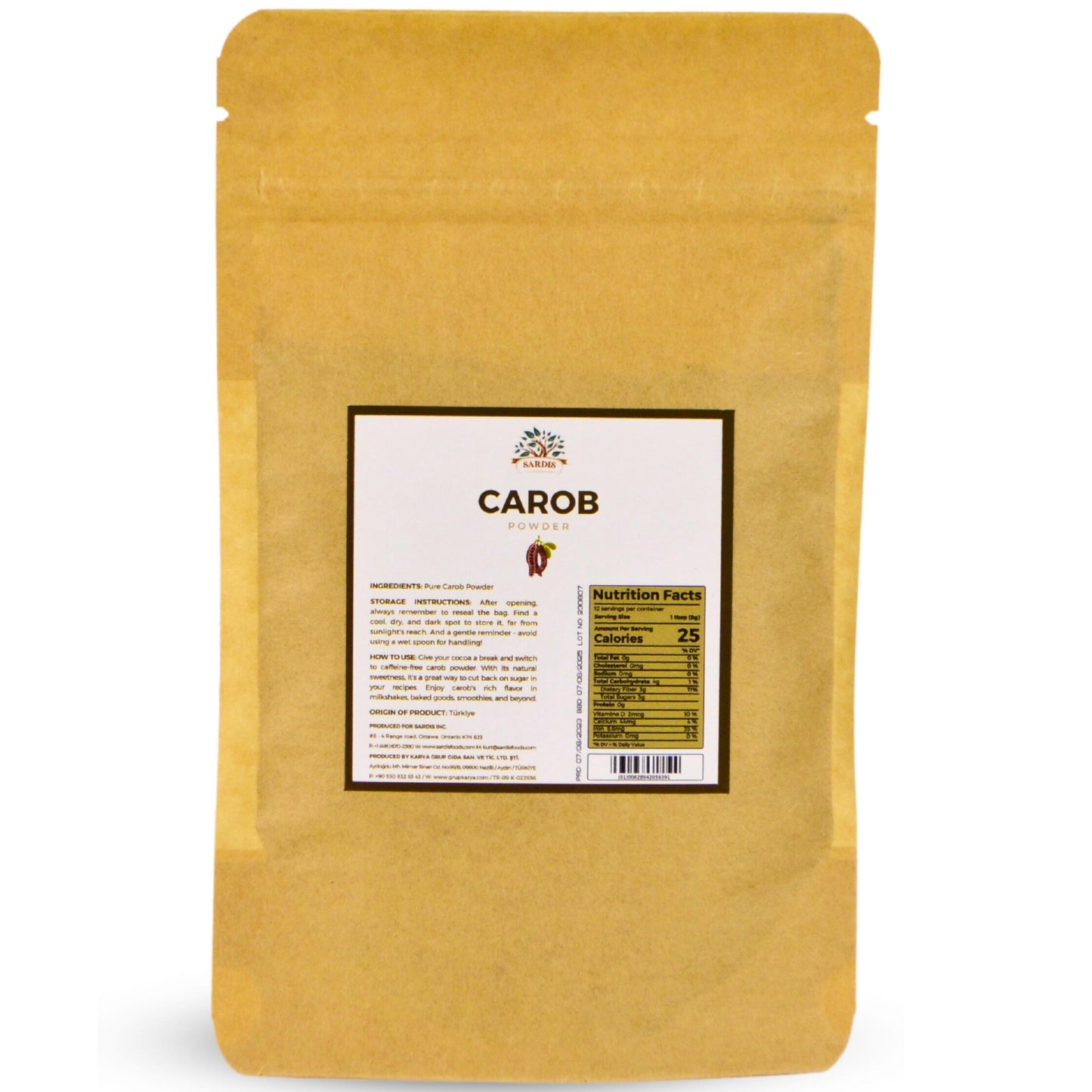 Sardis Carob Powder 100 Gram