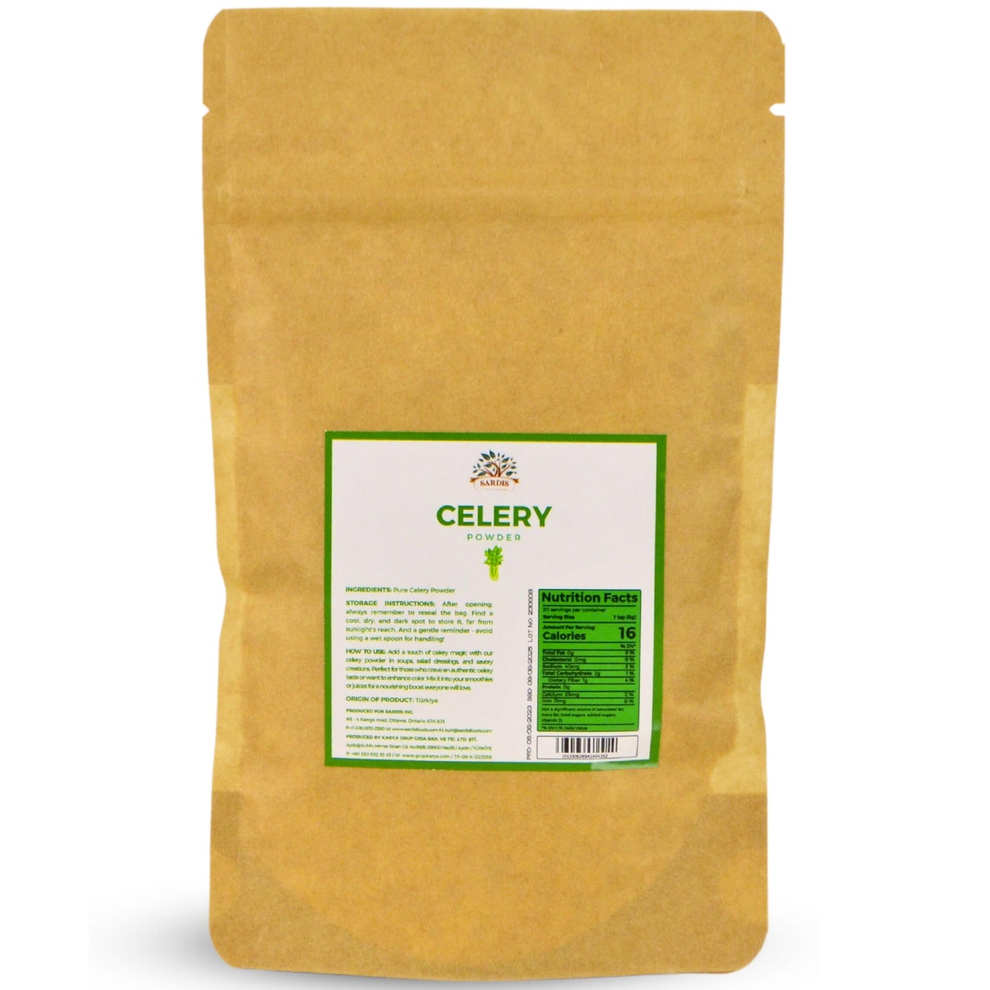 Sardis Celery Powder 100 Gram