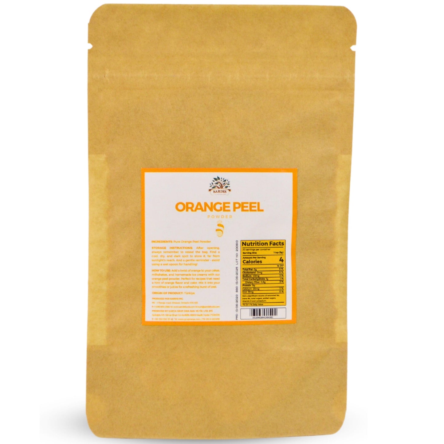 Sardis Orange Peel Powder 100 Gram